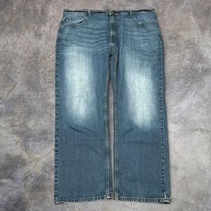 Men's Levi's 559 Straight Leg Blue Denim Jeans - 42x32